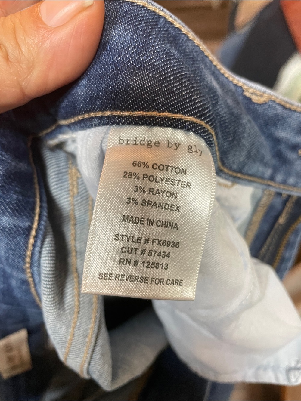Bridge by Gly Dark Blue Barrel Jeans - Relaxed Fit - Picture 9 of 9
